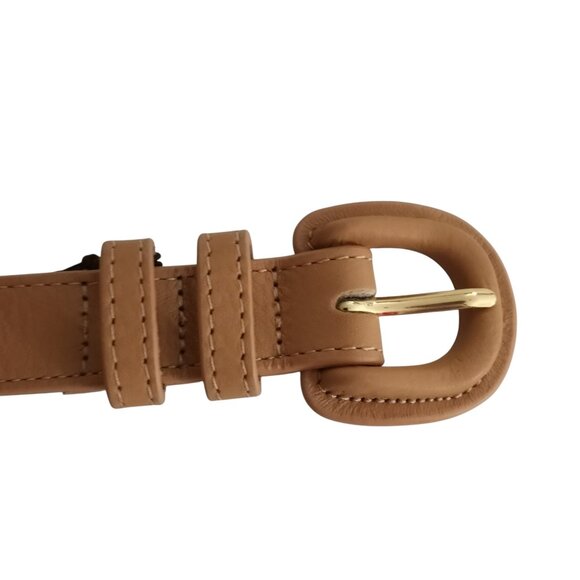 Laurel and Gold SANTA MONICA Leather Belt in Latte Tan - Picture 2 of 5